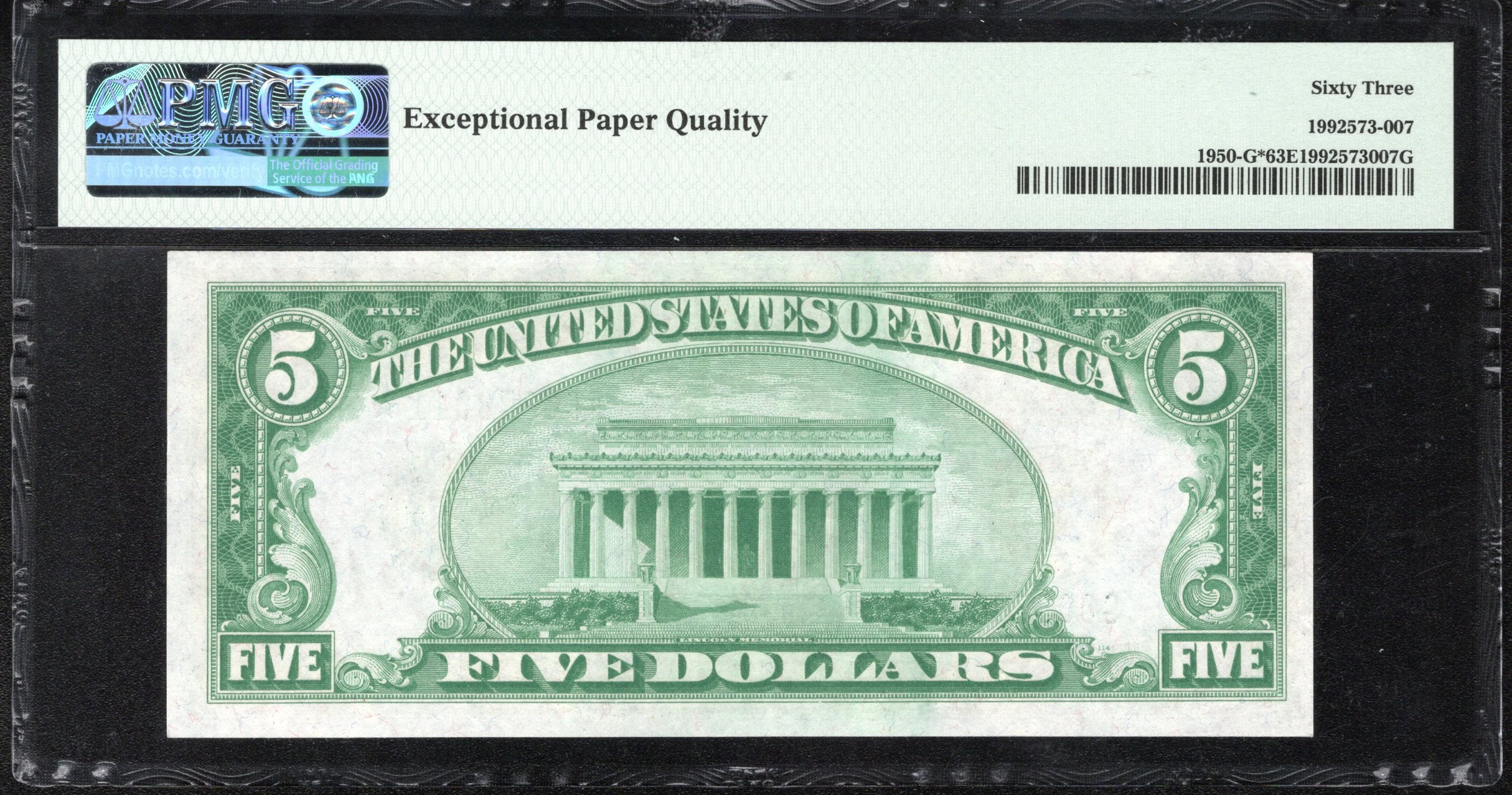 1928 $5 CHICAGO STAR NUMERICAL FRN PMG 63 EPQ Fr 1950-G* 78011*