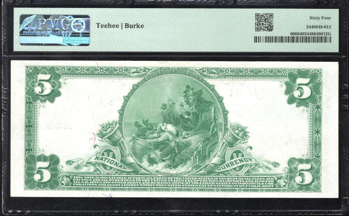 1902 $5 PITTSBURGH, PA NATIONAL BANK NOTE PMG 64  979018