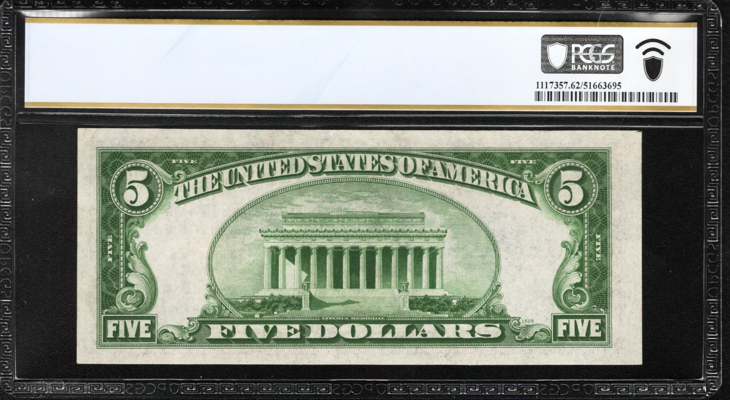 1934-A $5 NORTH AFRICA Silver Certificate PCGS 62 Fr 2307 WWII CURRENCY 61142