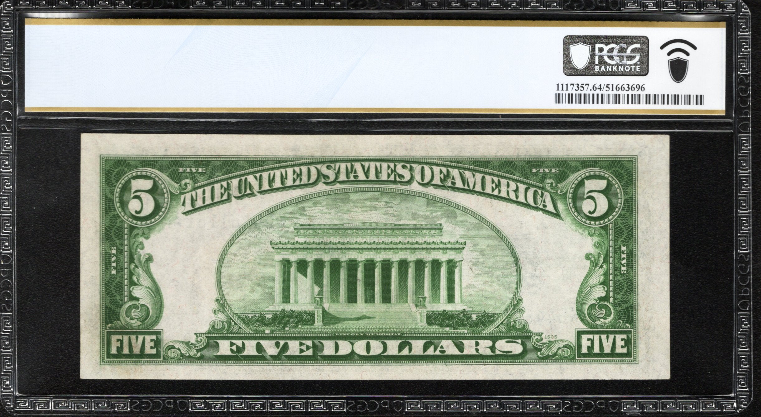 1934-A $5 NORTH AFRICA Silver Certificate PCGS 64 Fr 2307 WWII CURRENCY 61161