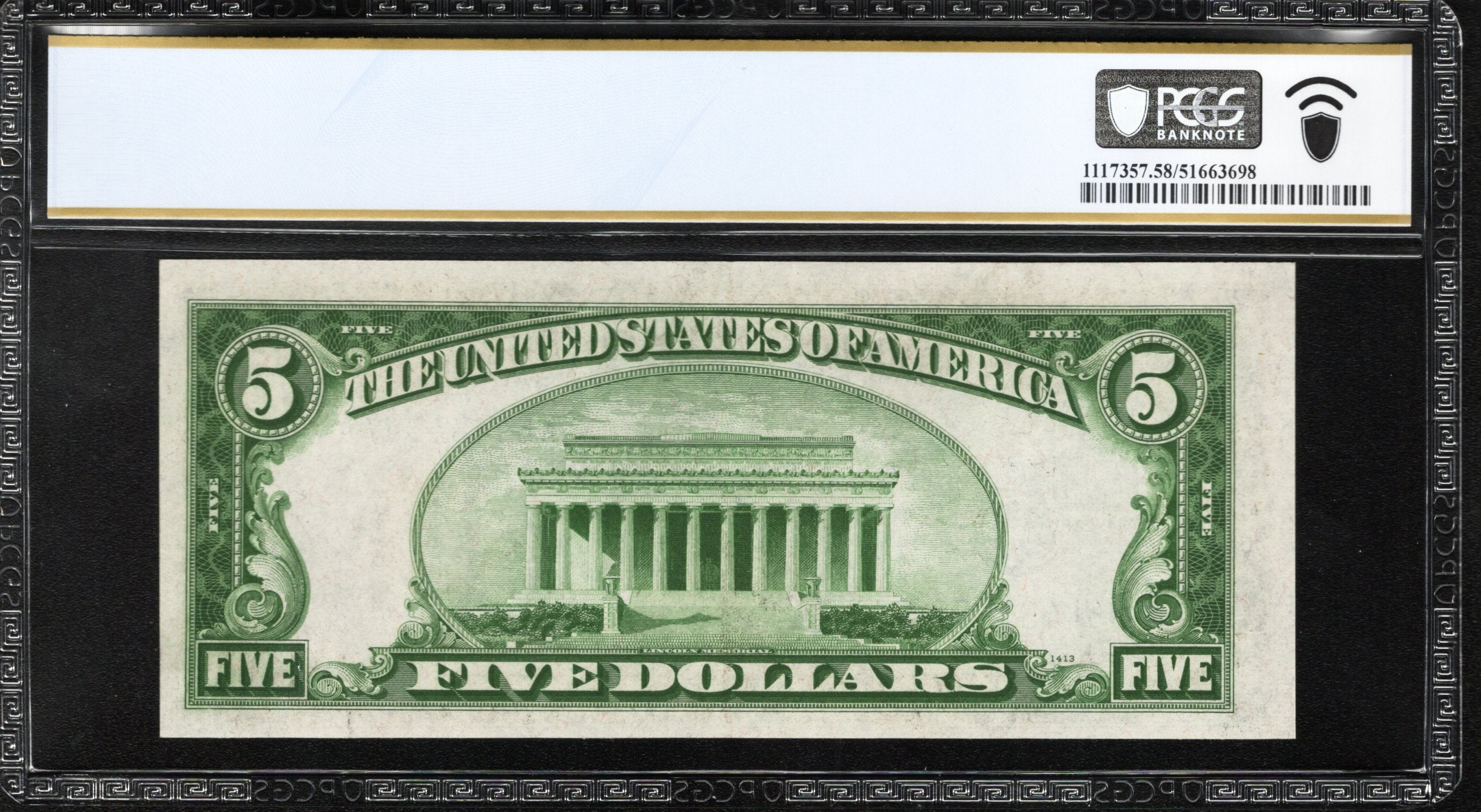 1934-A $5 NORTH AFRICA Silver Certificate PCGS 58 Fr 2307 WWII CURRENCY 61167