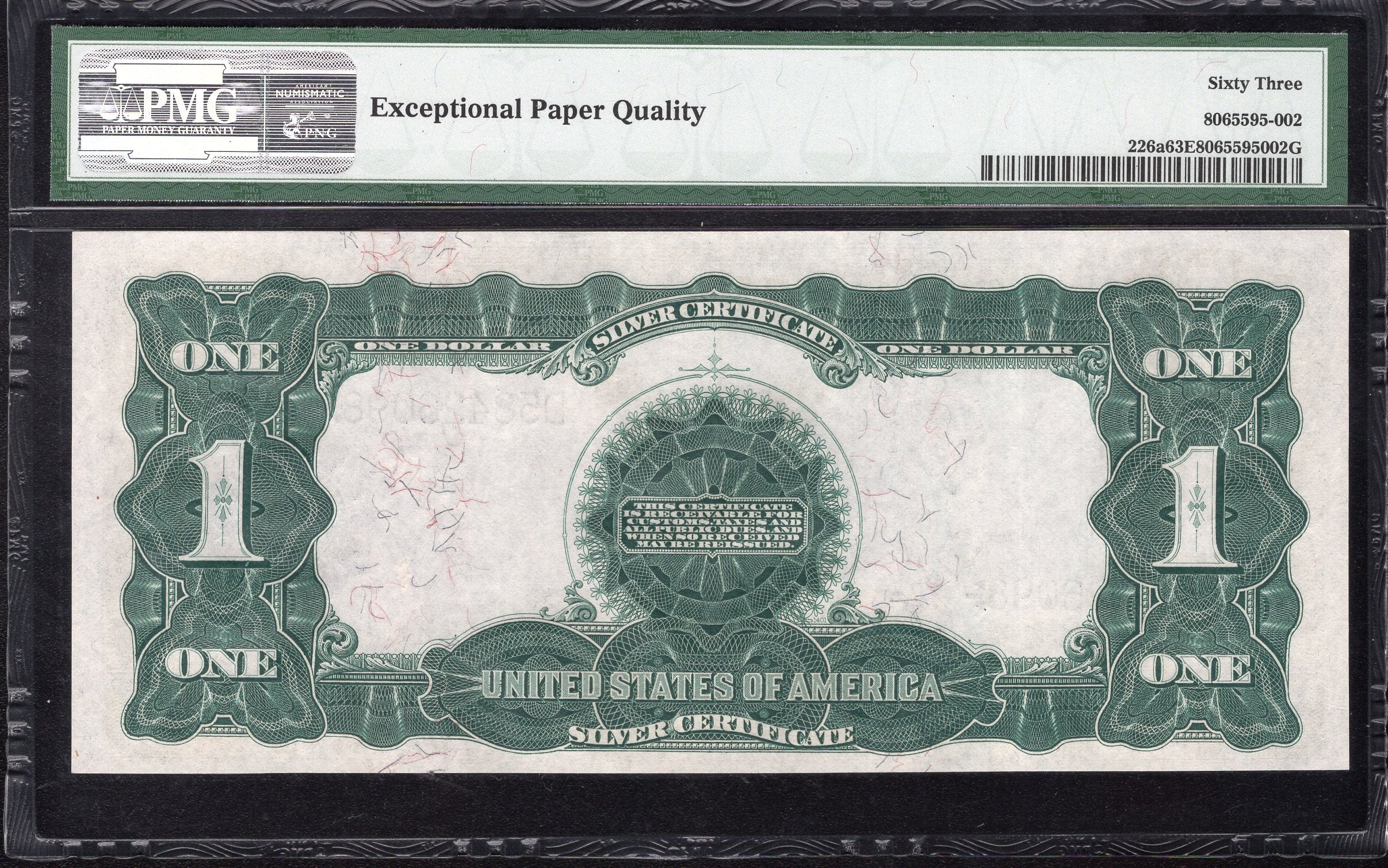 1899 $1 SILVER CERTIFICATE "BLACK EAGLE" PMG 63 EPQ Fr 226a DATE BELOW 26098