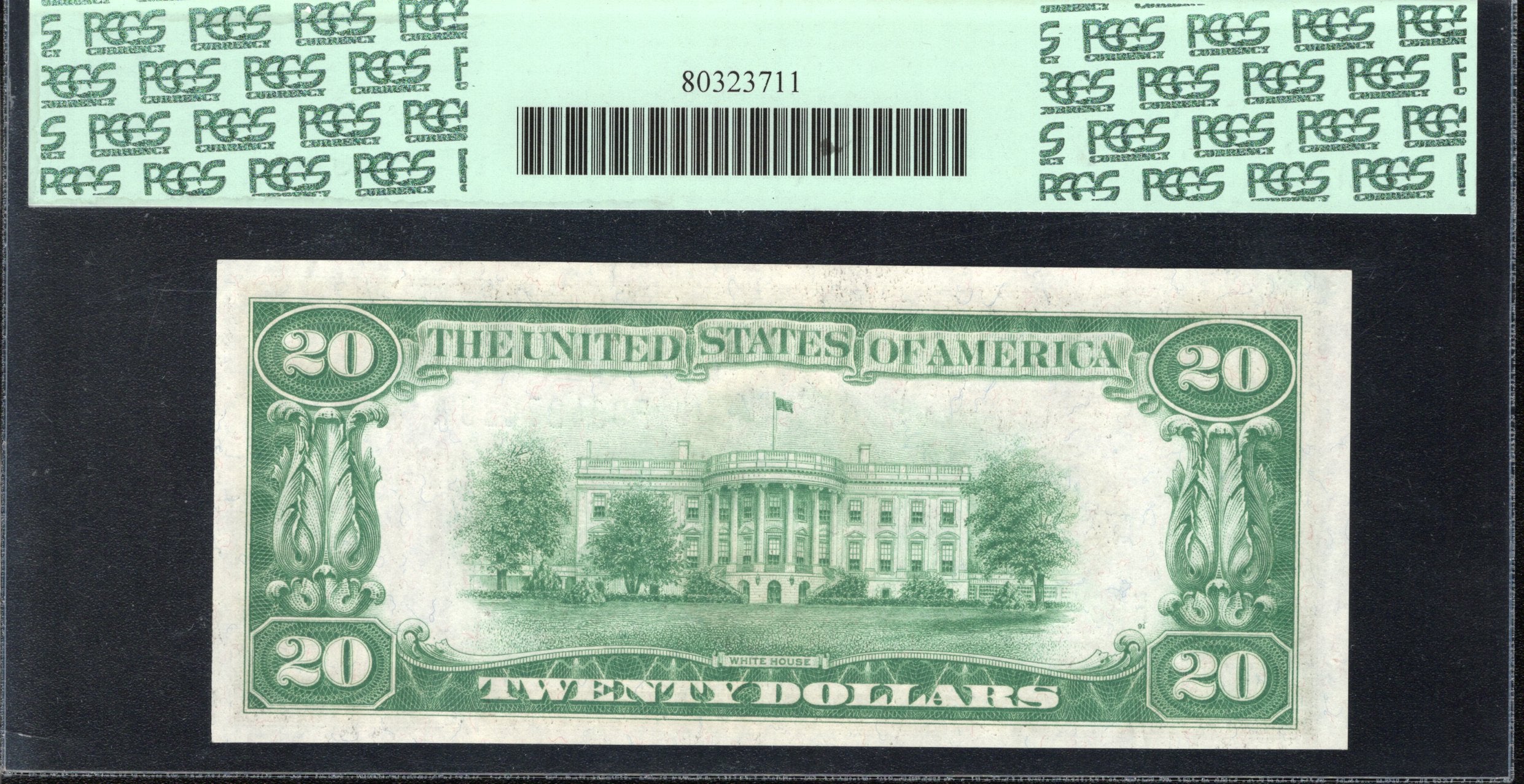 1928 $20 ATLANTA NUMERICAL FRN Federal Reserve Note PCGS 64 PPQ Fr 2050-F 27439