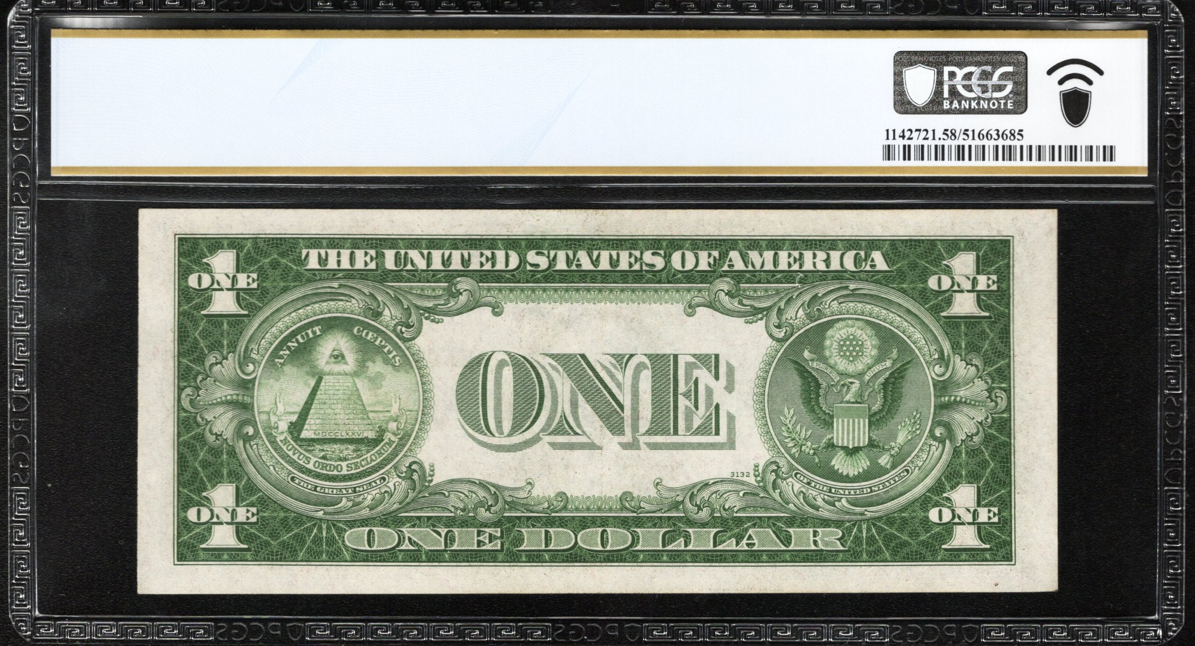 1935-A $1 NORTH AFRICA Silver Certificate PCGS 58 Fr 2306 WWII CURRENCY 21527