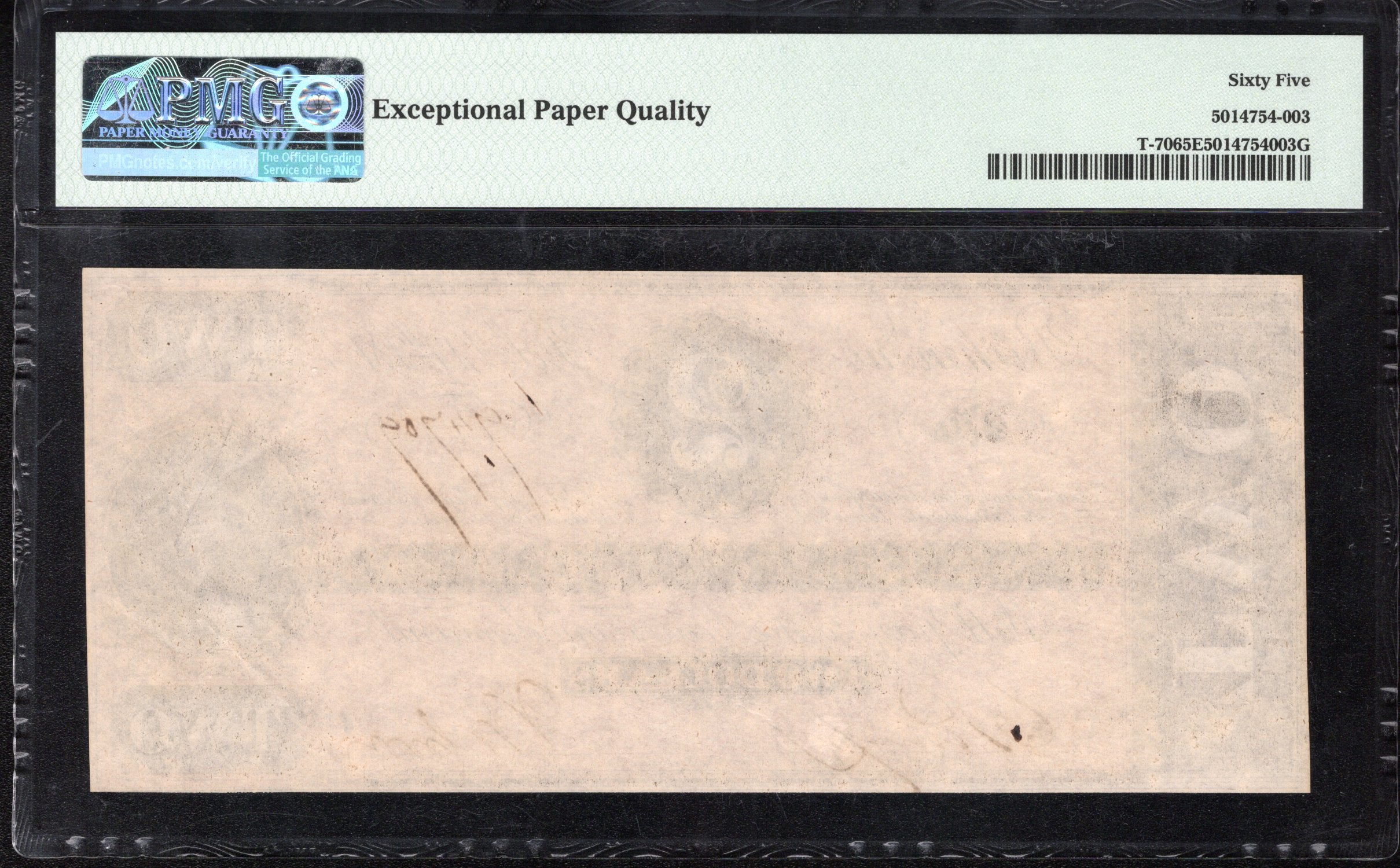 T-70 1864 $2 Confederate Currency PMG 65 EPQ Civil War Note 94709