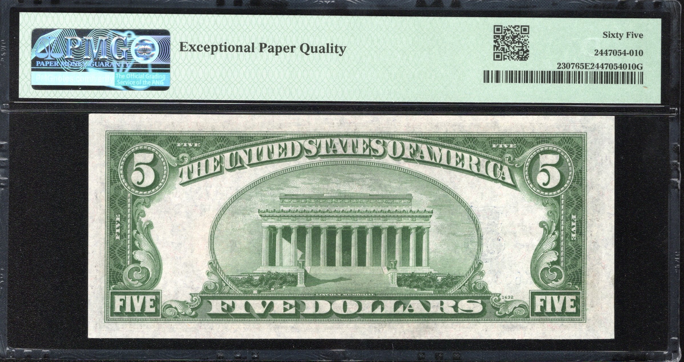 1934-A $5 NORTH AFRICA Silver Certificate PMG 65 EPQ Fr 2307 WWII CURRENCY 39739