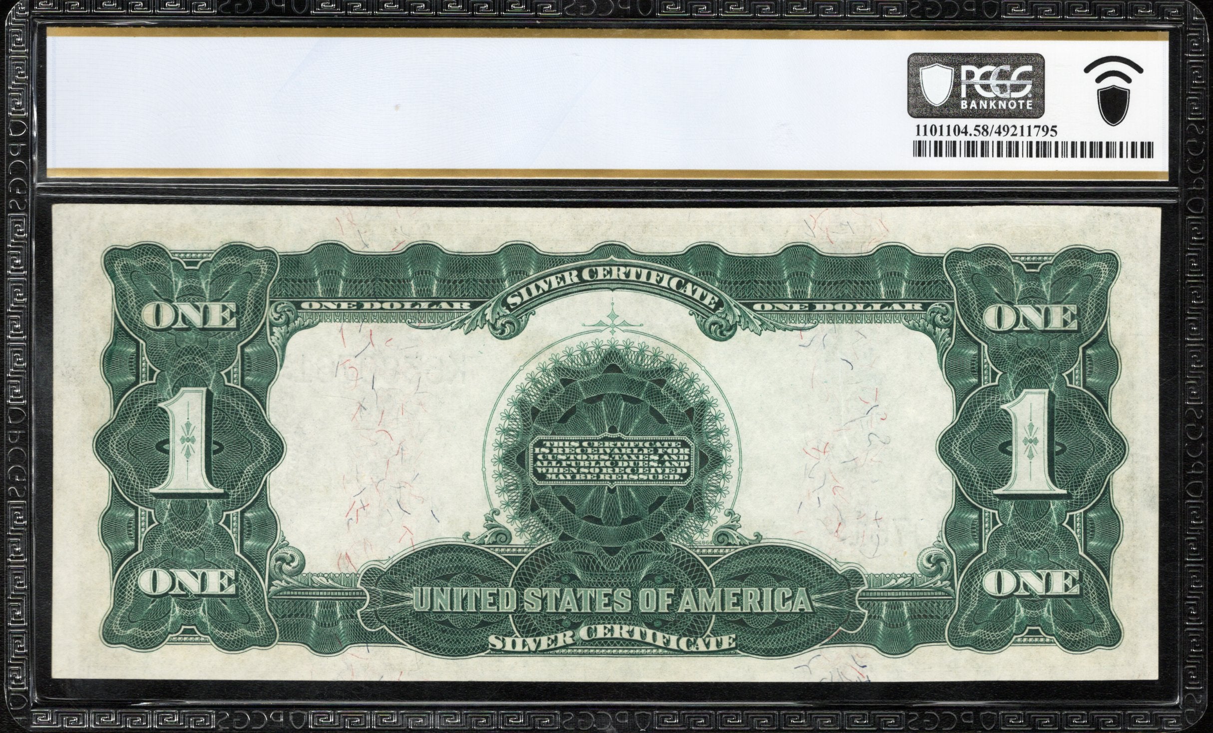 1899 $1 SILVER CERTIFICATE "BLACK EAGLE" PCGS 58 PPQ Fr 227 80761