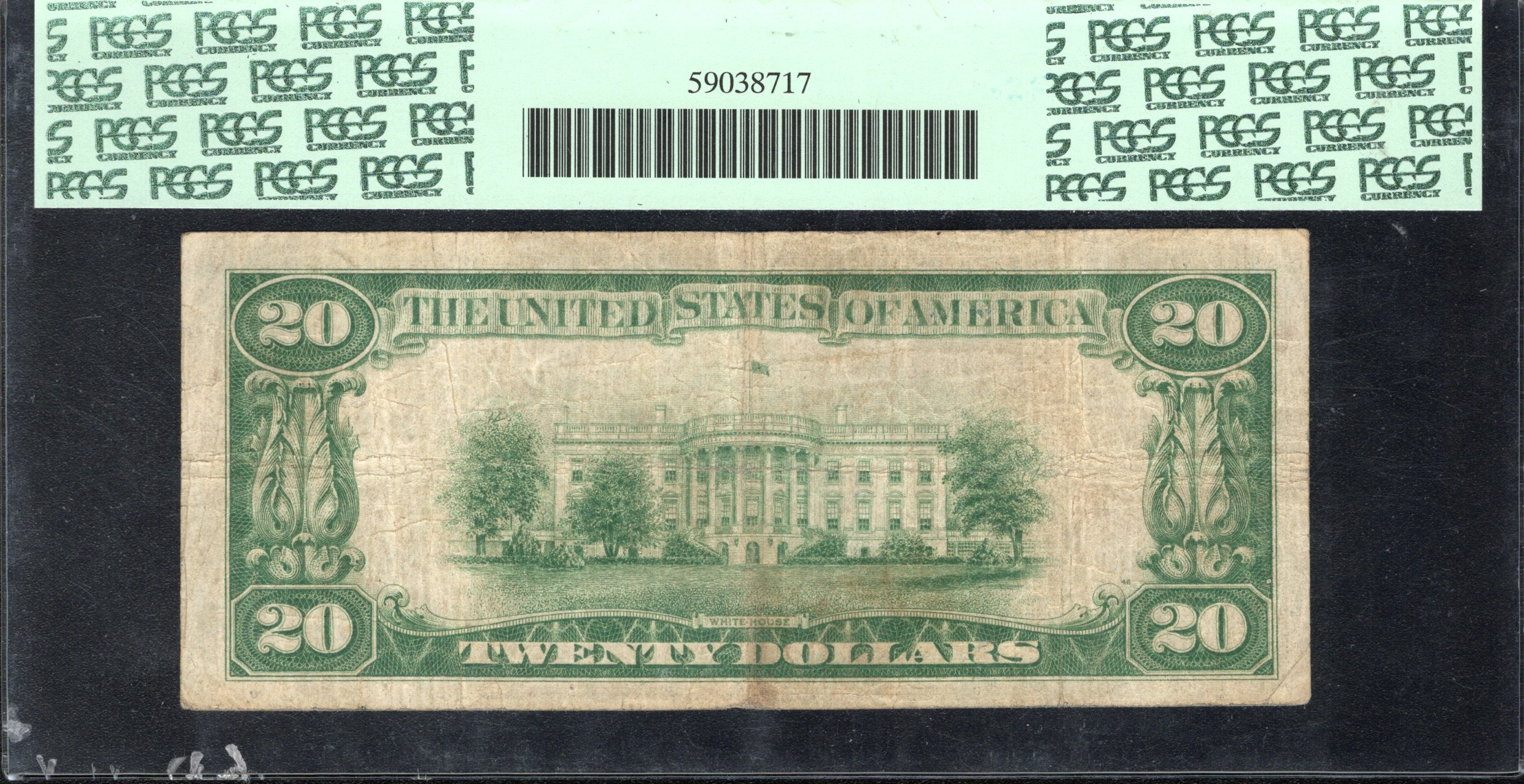 1928-C $20 SAN FRANCISCO LIGHT GREEN SEAL FRN PCGS 20 Fr 2053-L 61802