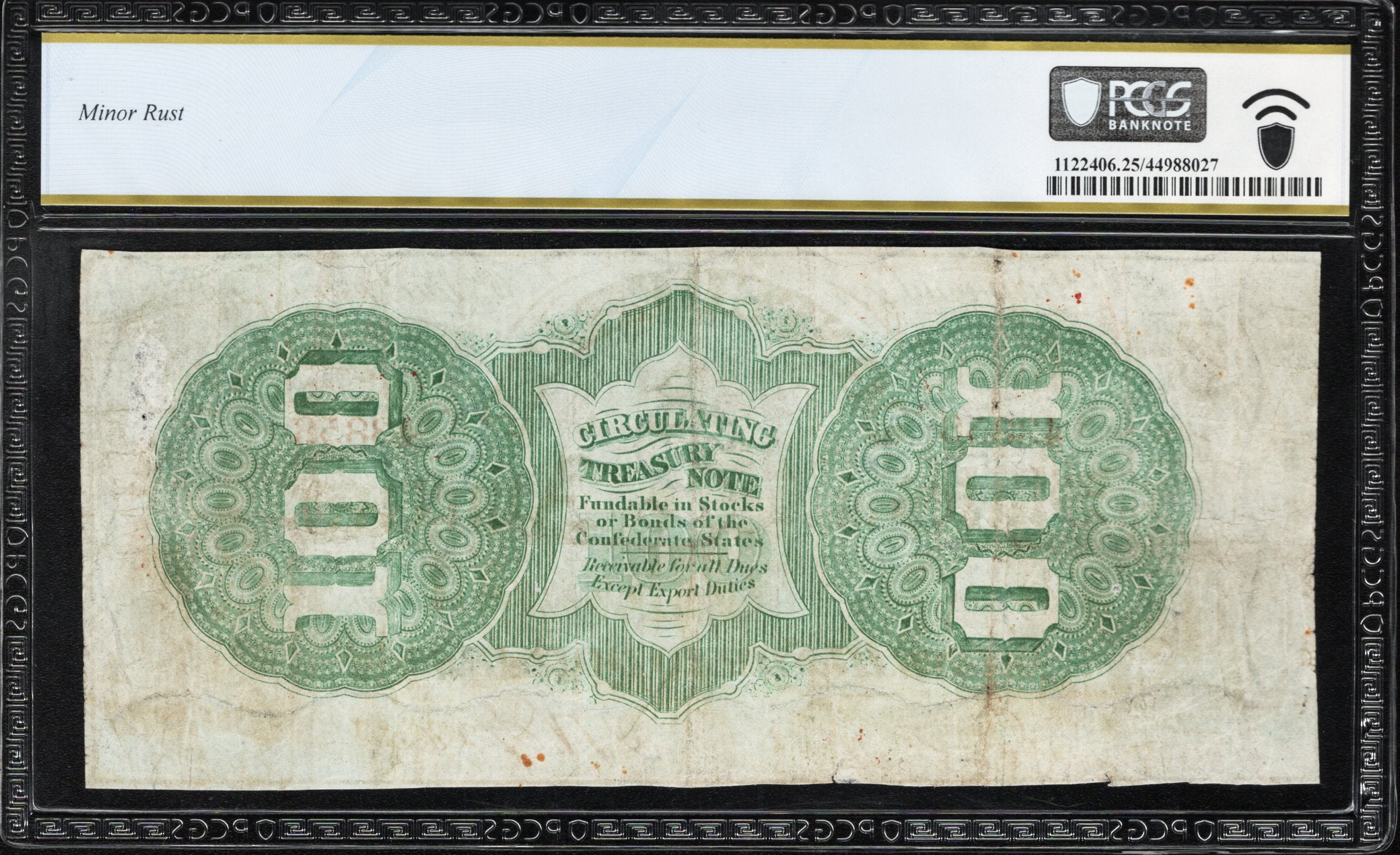 T-56 1863 $100 CONFEDERATE CURRENCY PCGS 25 COMMENT LUCY PICKENS CIVIL WAR 3858