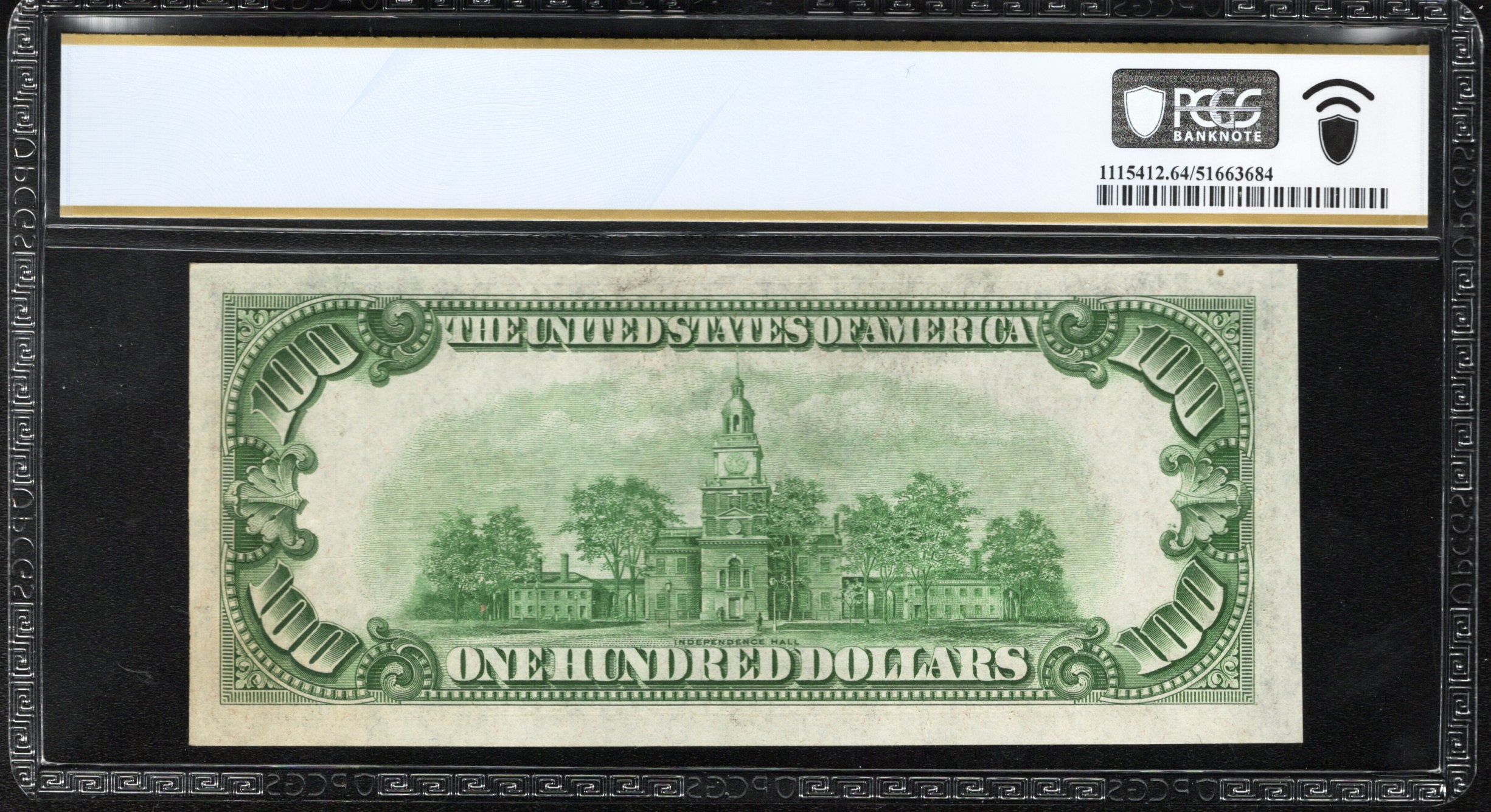 1934-A $100 NEW YORK FRN PCGS 64 ONE HUNDRED DOLLAR BILL Fr 2153-Bm 57859