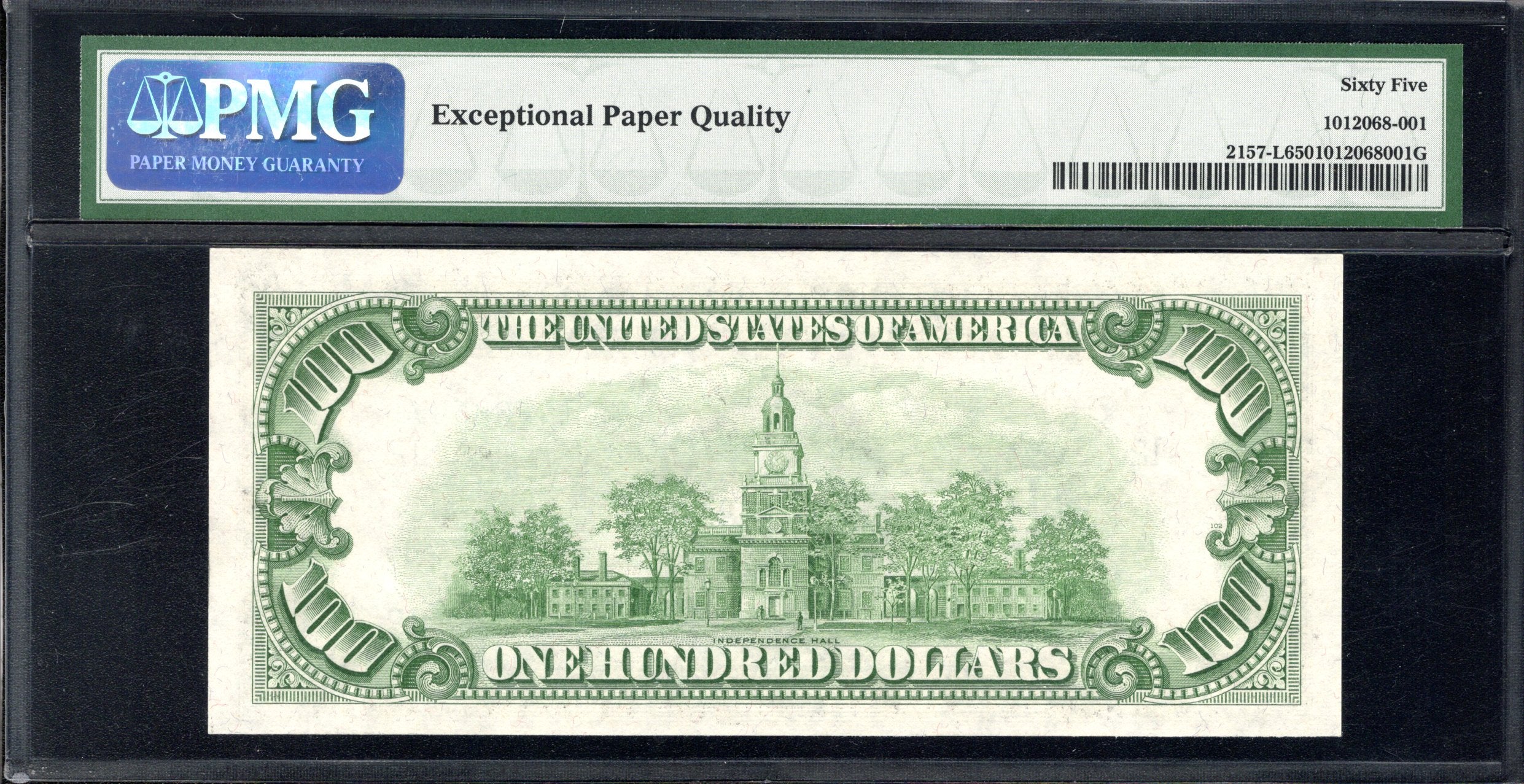1950 $100 SAN FRANCISCO FRN MULE FEDERAL RESERVE NOTE PMG 65 EPQ Fr 2157-L 60864