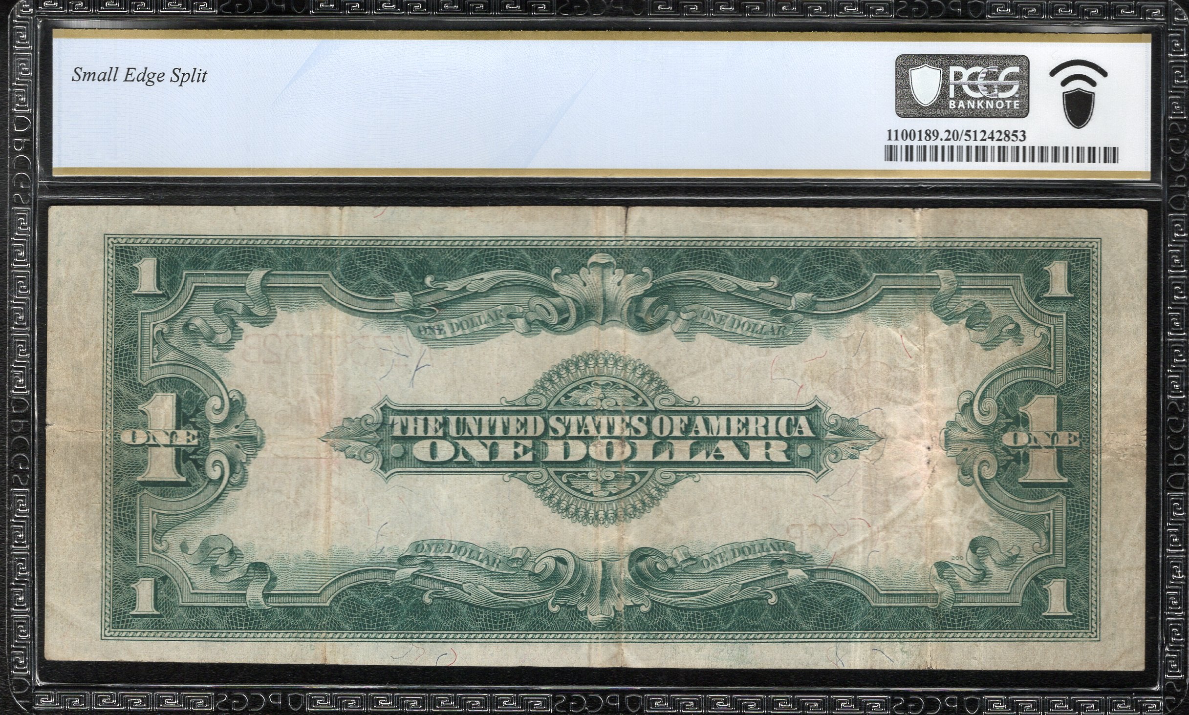 1923 $1 LEGAL TENDER NOTE PCGS 20 COMMENT Fr 40 RED SEAL ONE DOLLAR BILL 38932