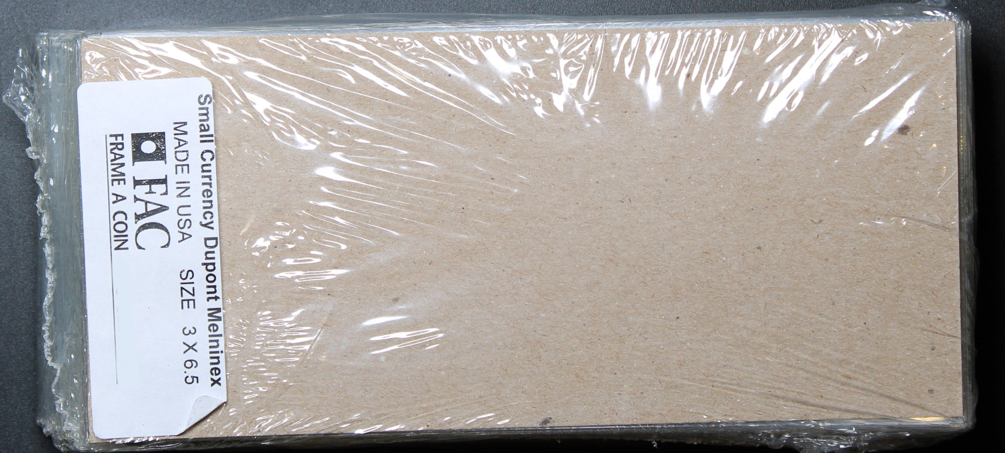 (25) DUPONT MELINEX SMALL SIZE / MODERN CURRENCY HOLDERS NO LIP MYLAR SLEEVES