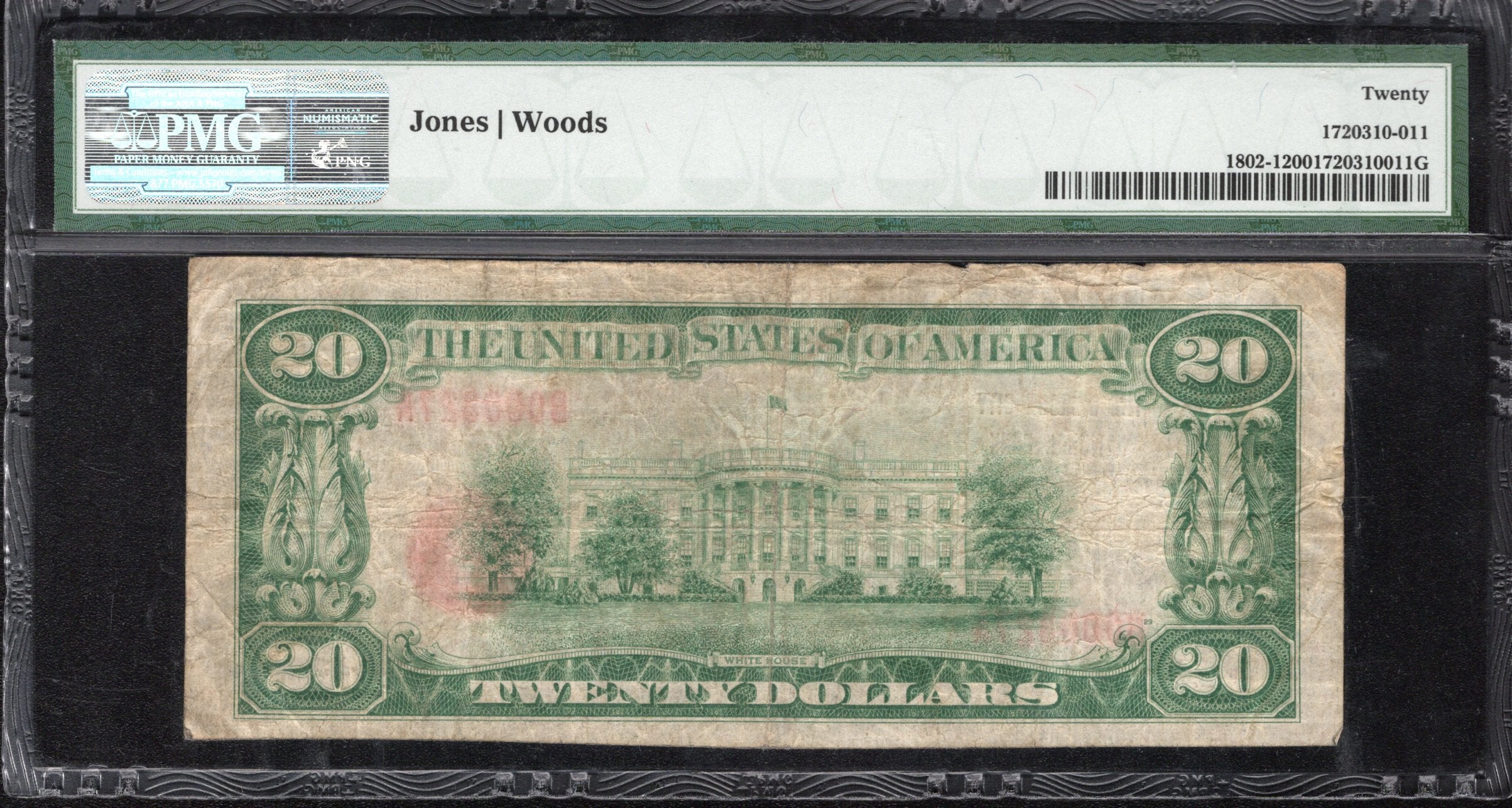 1929 $20 DICKSON CITY, PA NATIONAL BANKNOTE PMG 20 LACKAWANNA COUNTY 0327