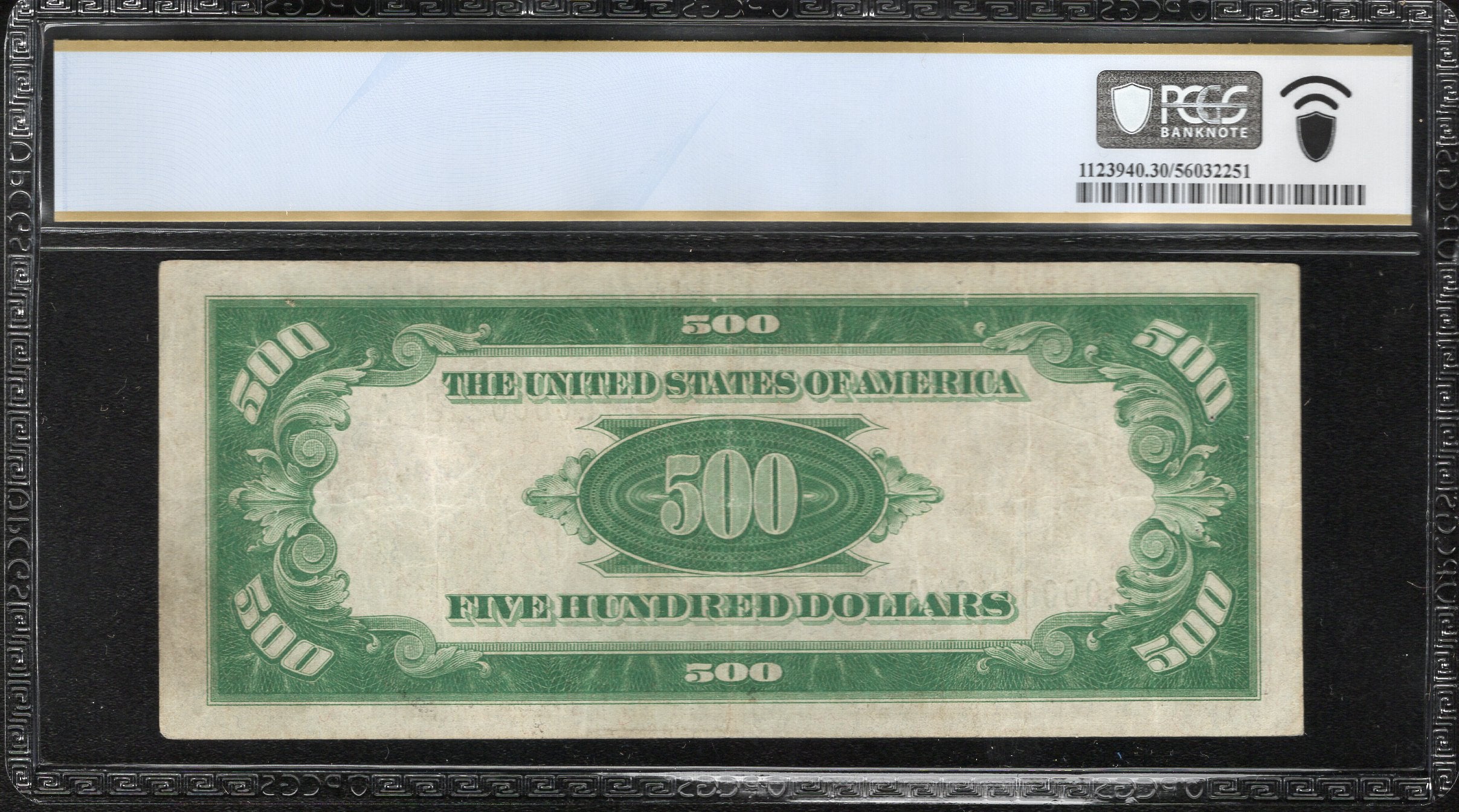 1928 $500 SAN FRANCISCO FRN FEDERAL RESERVE FIVE HUNDRED PCGS 30 Fr 2200-L 02124