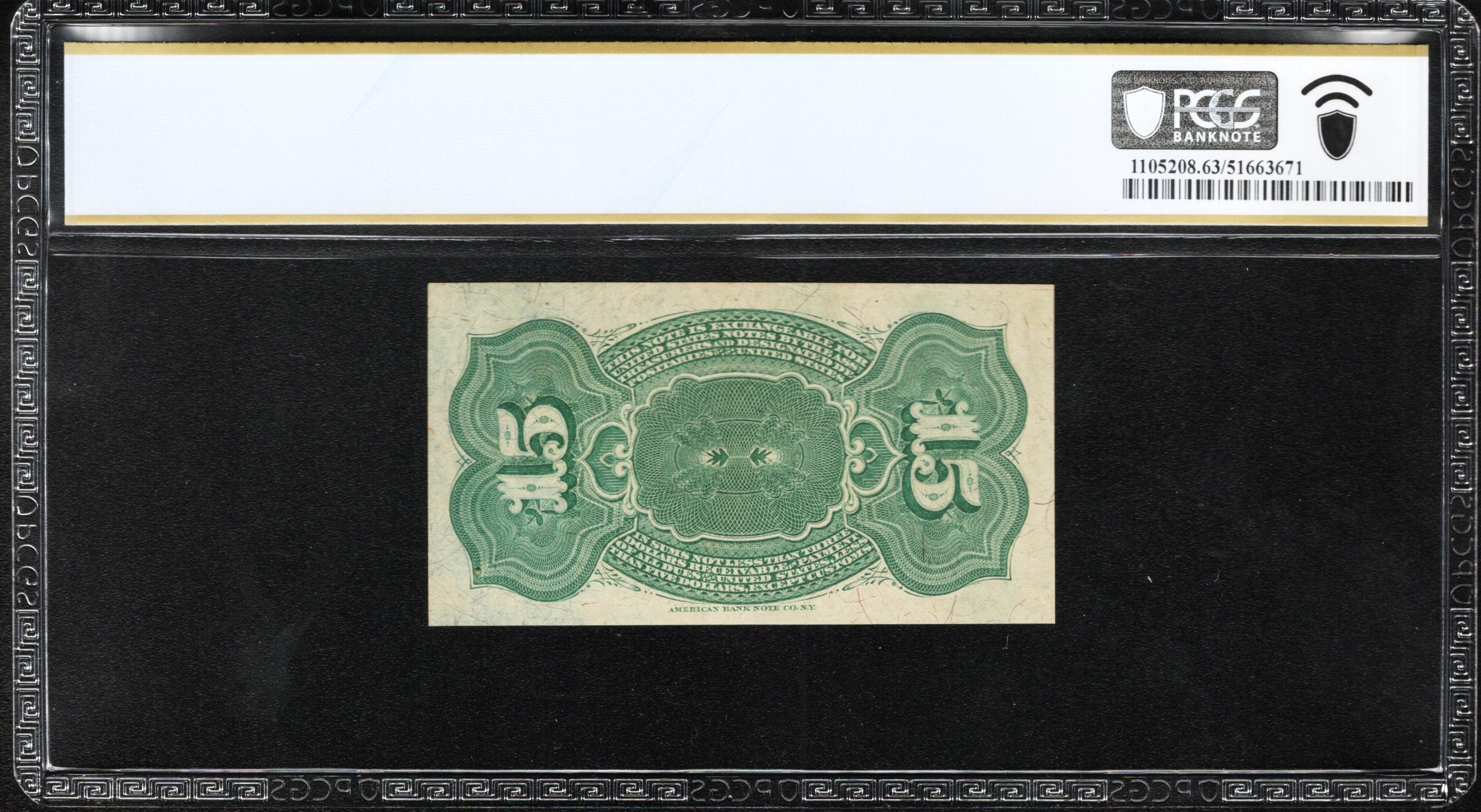 4th FOURTH ISSUE 15c FRACTIONAL CURRENCY PCGS 63 PPQ FIFTEEN CENTS Fr 1271 3671