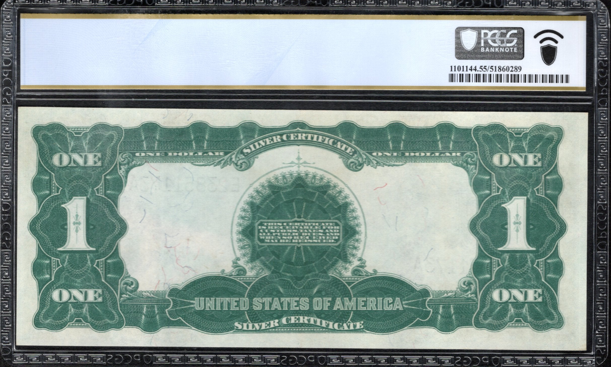 1899 $1 SILVER CERTIFICATE "BLACK EAGLE" PCGS 55 Fr 235 51173