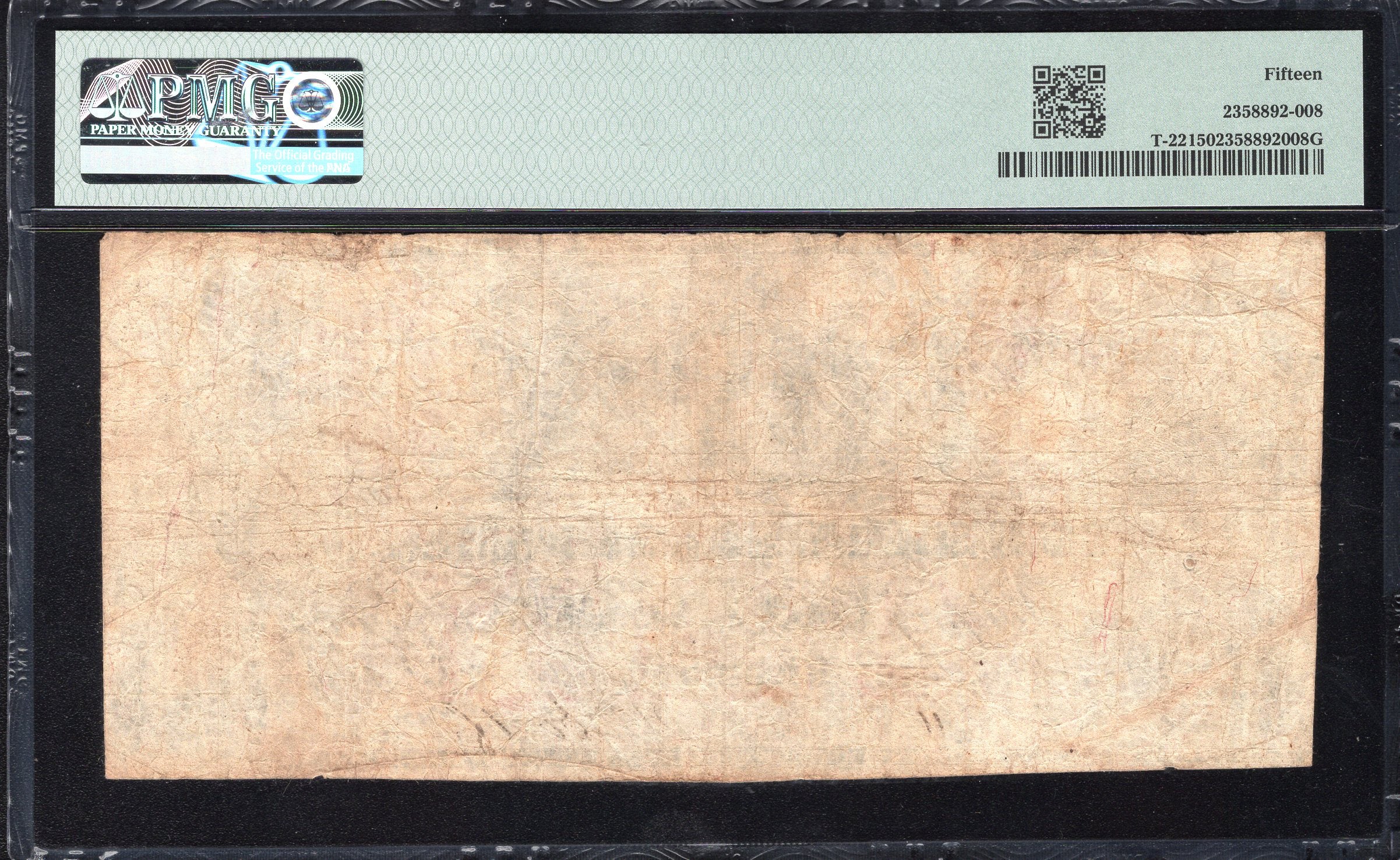 T-22 1861 $10 CONFEDERATE CURRENCY "INDIAN FAMILY" PMG 15 CIVIL WAR BILL 14126