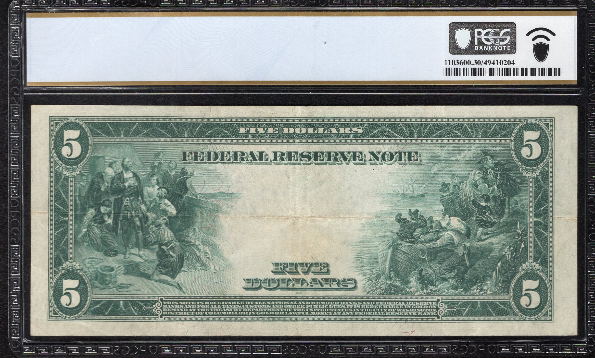 1914 $5 SAN FRANCISCO FRN FEDERAL RESERVE NOTE PCGS 30 Fr 891a 13166